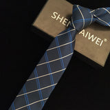 Gravata slim ties for Men stripe 6 cm corbatas hombre 2019