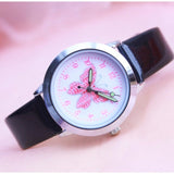 Fashion 3D Colorful butterfly Watches Children Wristwatch kol saati