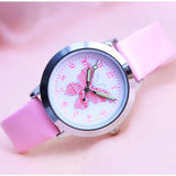 Fashion 3D Colorful butterfly Watches Children Wristwatch kol saati