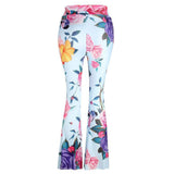 Fashion Women Print Leggings High Pants Flare Trousers Pants