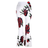 Fashion Women Print Leggings High Pants Flare Trousers Pants