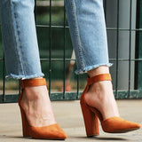 Sexy Classic High Heels Women's Platform Heels Woman Ankle Strap Shoes