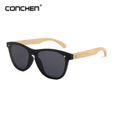 CONCHEN Wooden Sunglasses For Women Fashion Brand Designer UV400