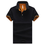 New fashion solid cotton short sleeve tops for man slim