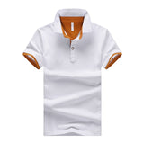 New fashion solid cotton short sleeve tops for man slim
