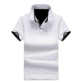 New fashion solid cotton short sleeve tops for man slim