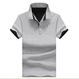 New fashion solid cotton short sleeve tops for man slim