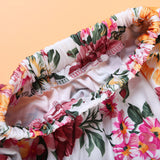 Floral Baby Kids Girl Dress Short Sleeve Top T-Shirt+Skirt Outfits Set Clothes