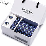 New Plaid men ties set Extra Long Silk Jacquard Woven Neck Tie Suit