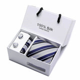 New Plaid men ties set Extra Long Silk Jacquard Woven Neck Tie Suit