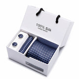 New Plaid men ties set Extra Long Silk Jacquard Woven Neck Tie Suit