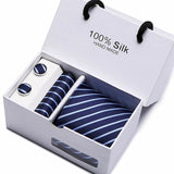 New Plaid men ties set Extra Long Silk Jacquard Woven Neck Tie Suit