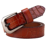 Genuine leather Belts for Women Fashion Pin buckle thin belt