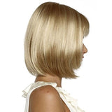 White Women Synthetic Full Wigs Short Straight Bob Hairstyle