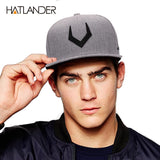High quality grey wool snap back 3D pierced embroidery cap flat bill
