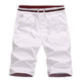 Men's Summer Beach Slim Fit Drawstring Pocket Elastic Short