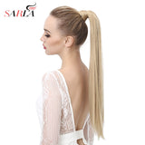 SARLA 24" 28" Wrap Synthetic Ponytail Flase Hairpiece Hair Tail Hair