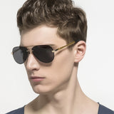 Polarized Sunglasses Man Frog Mirror Eyewear HD Oculos De Sol