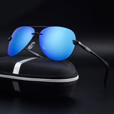 Polarized Sunglasses Man Frog Mirror Eyewear HD Oculos De Sol