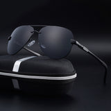 Polarized Sunglasses Man Frog Mirror Eyewear HD Oculos De Sol