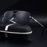 Polarized Sunglasses Man Frog Mirror Eyewear HD Oculos De Sol
