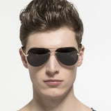 Polarized Sunglasses Man Frog Mirror Eyewear HD Oculos De Sol