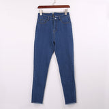 New Hot Sexy Back Zipper Women Denim Pants Elastic Stretch Jeans