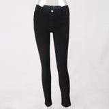 New Hot Sexy Back Zipper Women Denim Pants Elastic Stretch Jeans