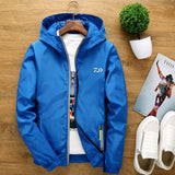Outdoor  Big Size Men Jacket Couple Windbreaker Reflective Fishing Clothes