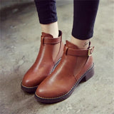 Women's Autumn Ankle Martin Casual Boots Shoes