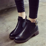 Women's Autumn Ankle Martin Casual Boots Shoes