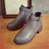 Women's Autumn Ankle Martin Casual Boots Shoes