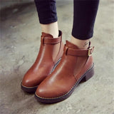 Women's Autumn Ankle Martin Casual Boots Shoes