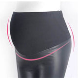 Leather Pregnant Women's Leggings Autumn Winter Warm Pants For Femme