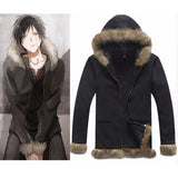 Cosplay Costumes Vogue Black mens winter jackets and coats Halloween