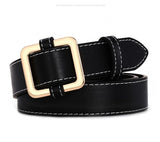 HOT Circle Buckles Belt women fashion students simple casual trousers