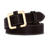 HOT Circle Buckles Belt women fashion students simple casual trousers