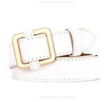 HOT Circle Buckles Belt women fashion students simple casual trousers