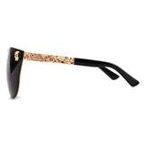 Gothic Skull Frame Metal Temple Feminino Sun Glasses