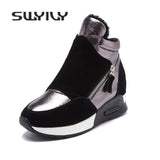 Woman Winter Sneakers Warm Wedge High Top Sneakers