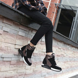 Woman Winter Sneakers Warm Wedge High Top Sneakers