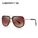 MERRY'S Fashion Sunglasses Classic Designer Metal Square Sun glasses