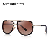 MERRY'S Fashion Sunglasses Classic Designer Metal Square Sun glasses