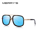 MERRY'S Fashion Sunglasses Classic Designer Metal Square Sun glasses