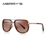 MERRY'S Fashion Sunglasses Classic Designer Metal Square Sun glasses