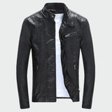 Men's PU Coats Autumn Winter Motorcycle Biker Faux Leather Jacket