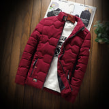 Autumn New Jacket fashion trend Casual thickened warm cotton-padded