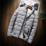 Autumn New Jacket fashion trend Casual thickened warm cotton-padded