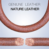 Men Black Leather Bracelet Stainless steel Bead Bracelets