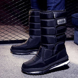 Men Boots platform snow boots thick plush waterproof slip resistant
